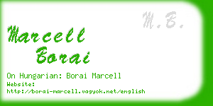marcell borai business card